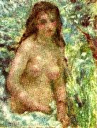 Auguste renoir, naken flicka i solsken